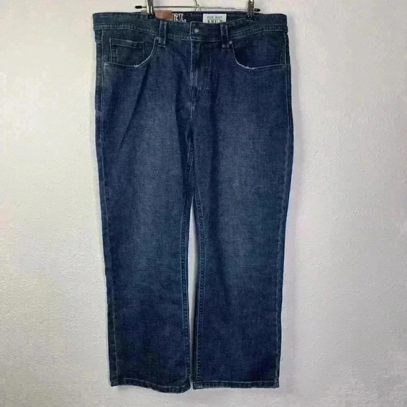T.K. Axel Men's Slim Boot Cut Stretch Denim Jeans NEW 38x30 Brand NWT - Picture 1 of 7